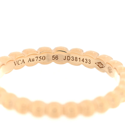 Van Cleef & Arpels 18K Yellow Gold Medium Perlee Ring 56 7.5 3 of 4