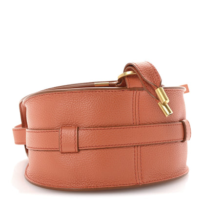 Chloe Grained Calfskin Small Marcie Saddle Bag Orange 4 of 10