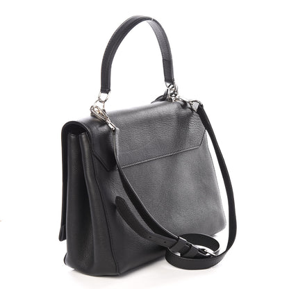 Louis Vuitton Soft Calfskin Lockme II Top Handle Black 2 of 8