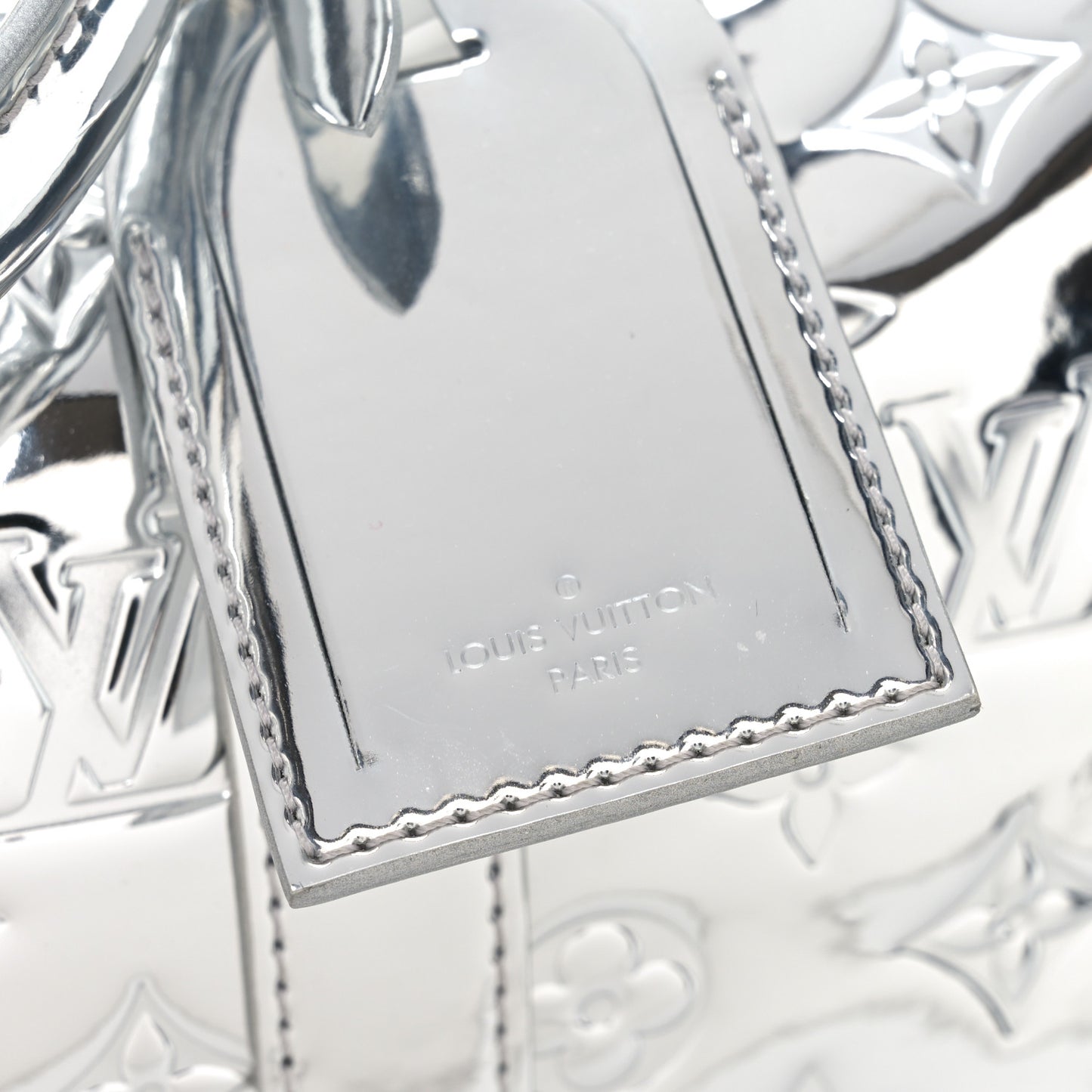 Monogram Mirror Keepall Bandouliere 45 Silver