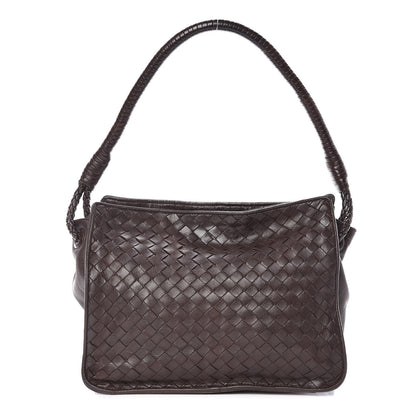 Bottega Veneta Nappa Intrecciato Shoulder Bag Ebano 1 of 9