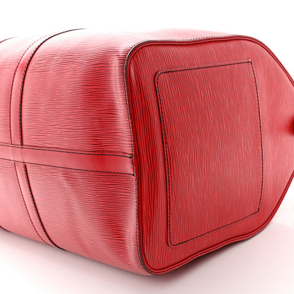 Louis Vuitton Epi Keepall 50 Castillan Red 10 of 12