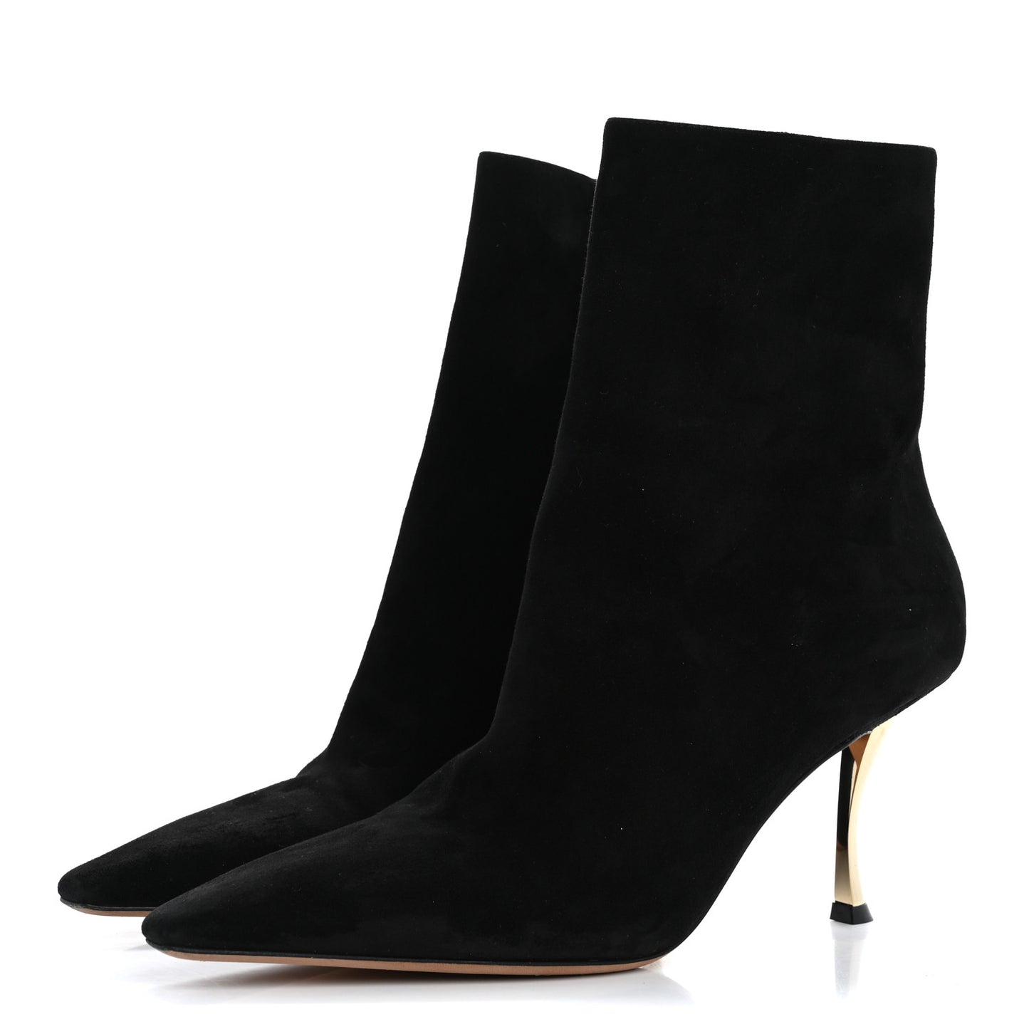 Suede D-Fame Ankle Boots 41 Black