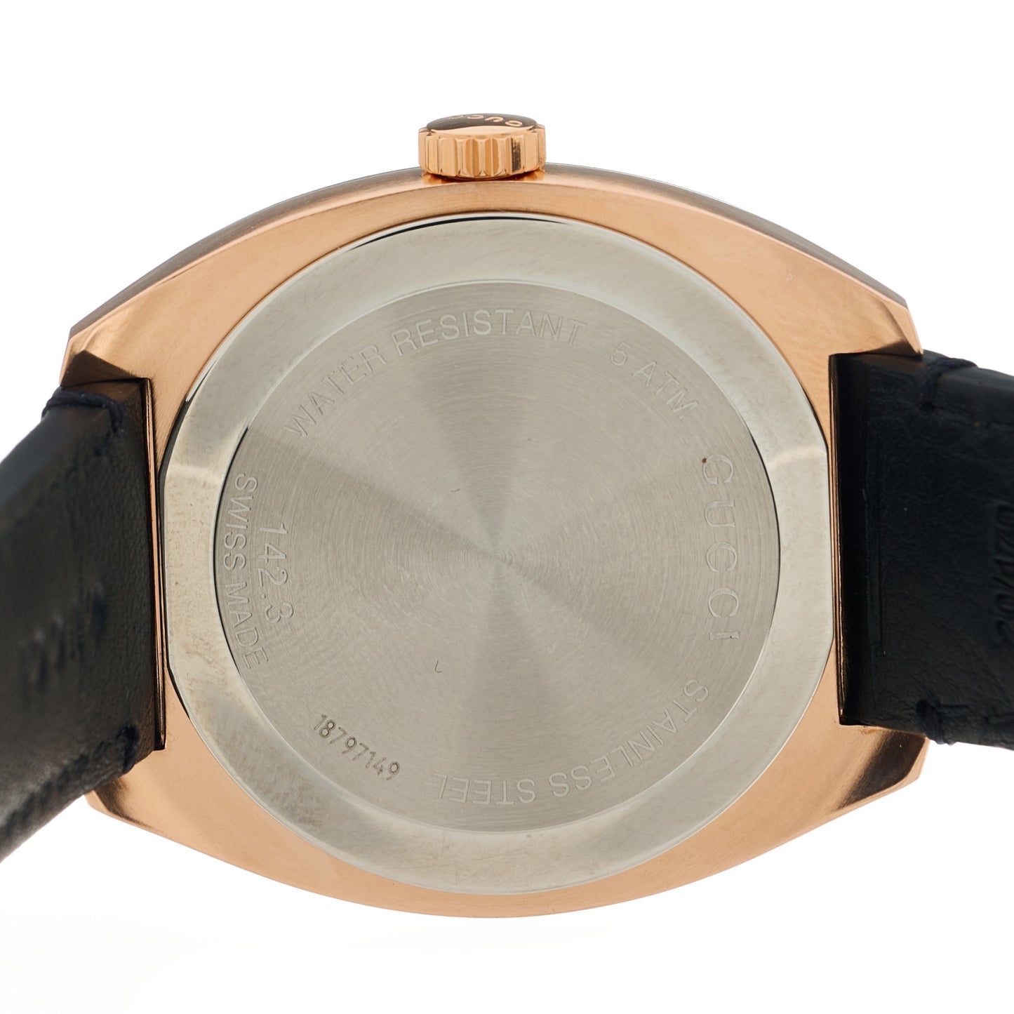 Stainless Steel Calfskin 40mm GG2570 Quartz Watch Black