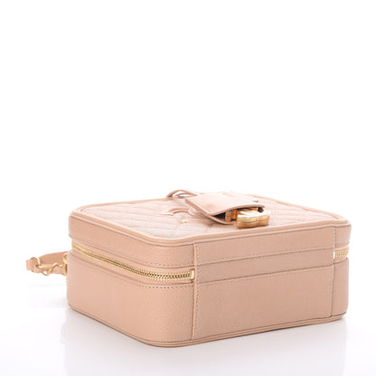 Chanel Caviar Quilted Medium CC Filigree Vanity Case Beige 4 of 8