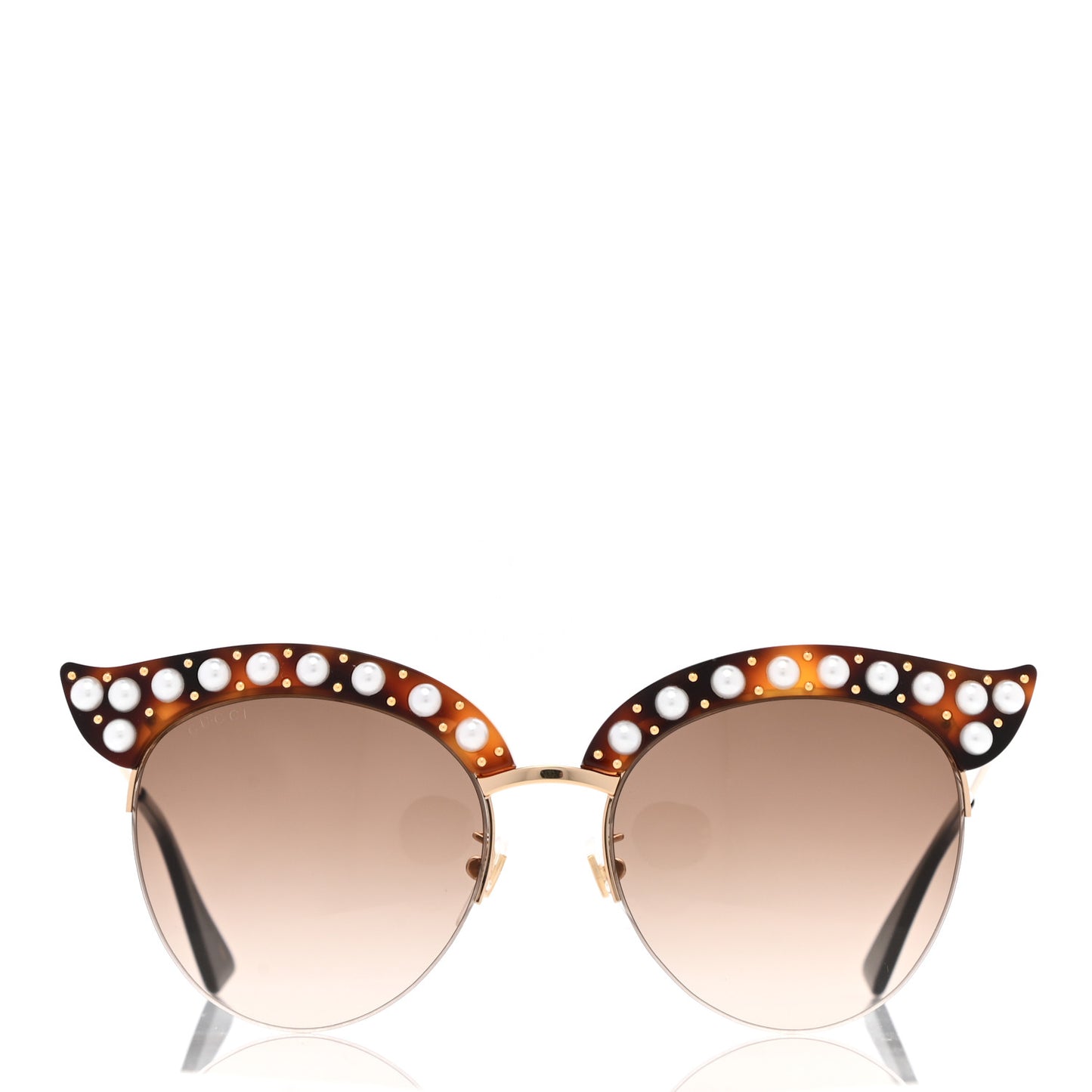 Pearl Cat Eye Sunglasses GG0212S Tortoise