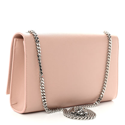 Saint Laurent Grain De Poudre Medium Classic Monogram Kate Tassel Satchel Pale Blush 3 of 11