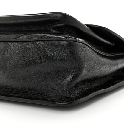 Saint Laurent Crinkled Calfskin Matelasse Monogram Medium Niki Chain Satchel Black 10 of 10