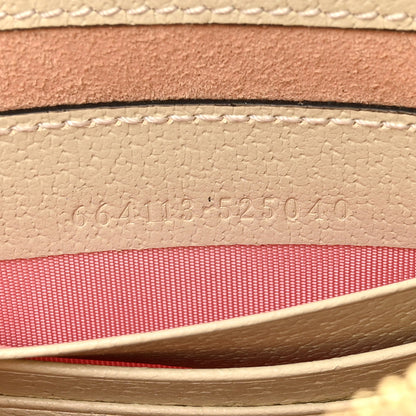 Gucci GG Supreme Monogram Les Pommes Interlocking G Wristlet Pouch  Beige Multicolor Mystic White 6 of 13