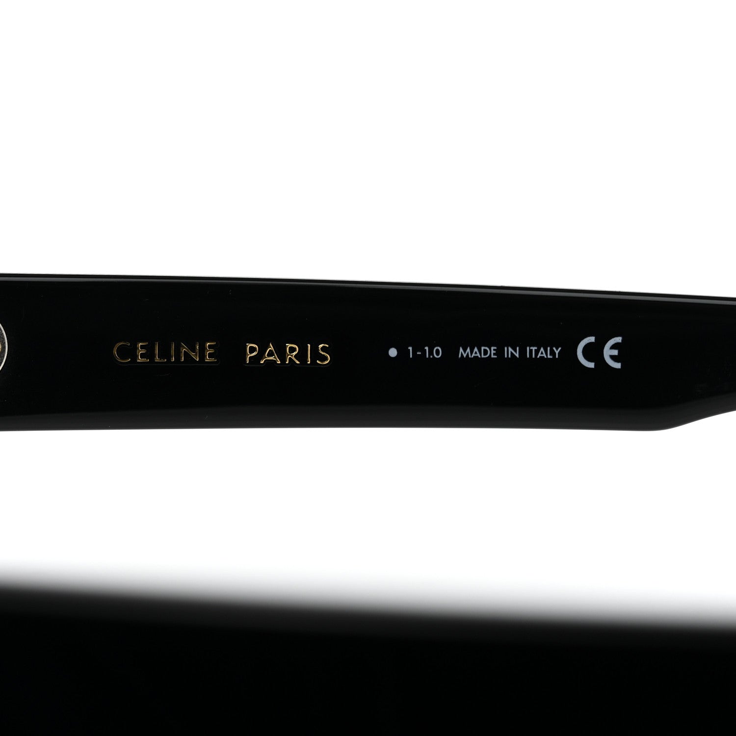 Celine Acetate Square Polarized Sunglasses CL40130F Black 6 of 7