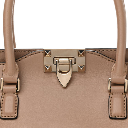 Valentino Garavani Vitello Small Rockstud Double Handle Tote Alpaca 7 of 12