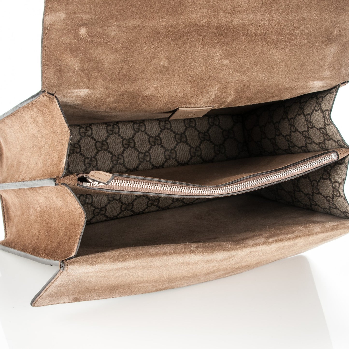 GG Supreme Monogram Medium Dionysus Shoulder Bag Taupe