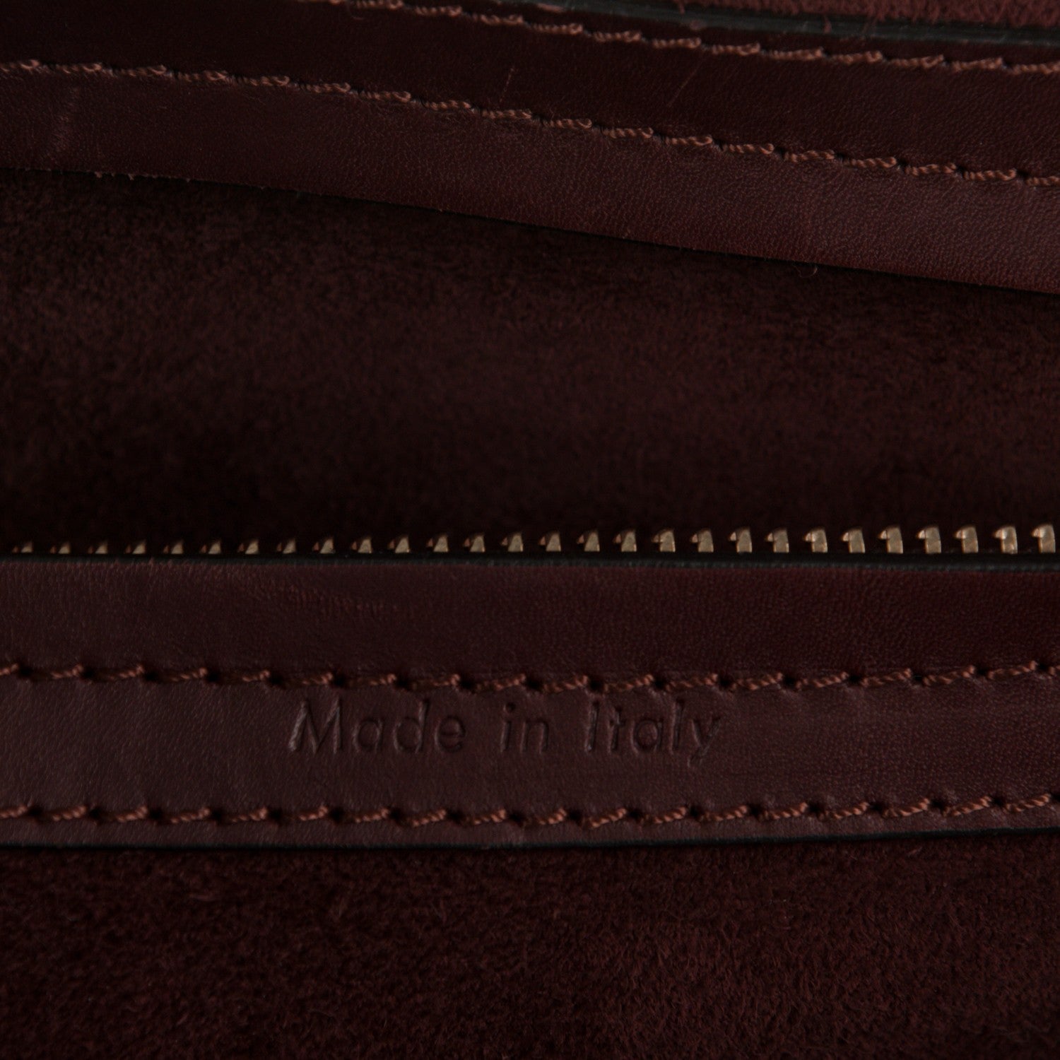 Celine Natural Calfskin Medium Phantom Luggage Burgundy 5 of 10