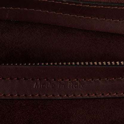 Celine Natural Calfskin Medium Phantom Luggage Burgundy 5 of 10