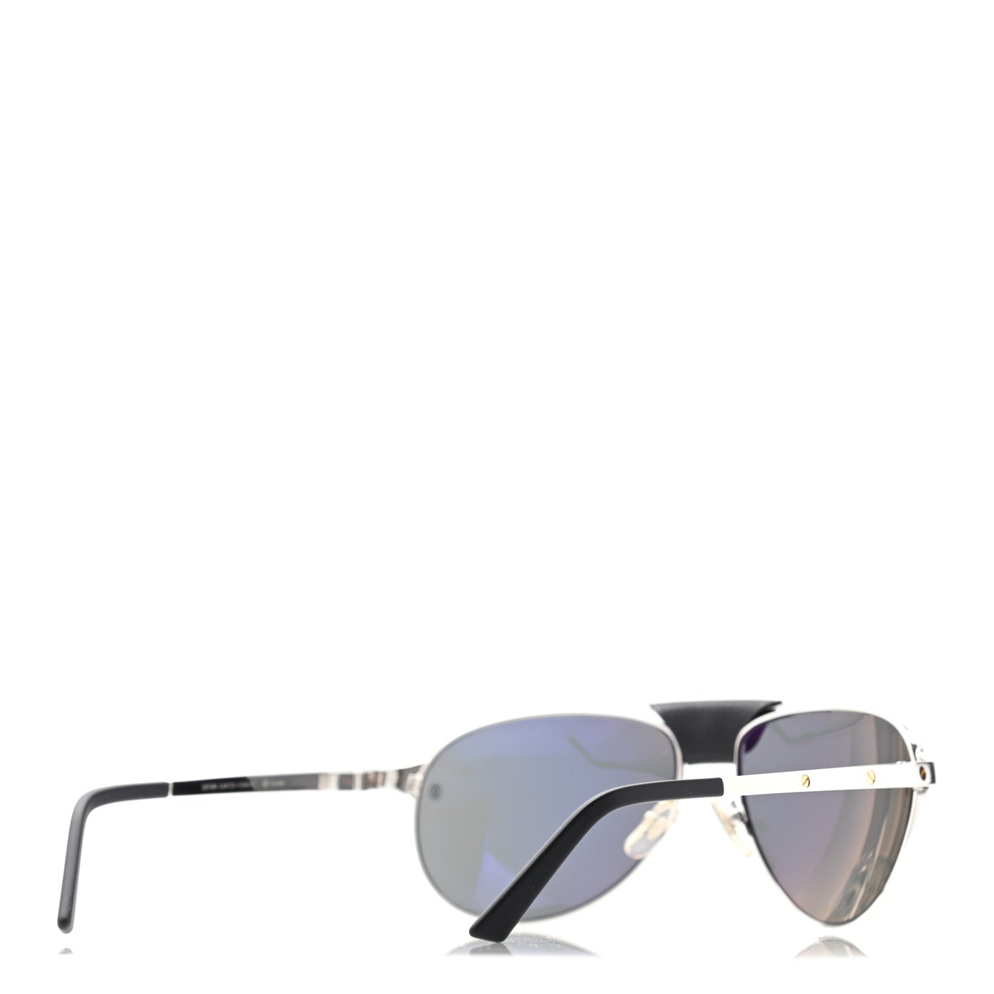 Santos de Cartier 135 Sunglasses Silver Black
