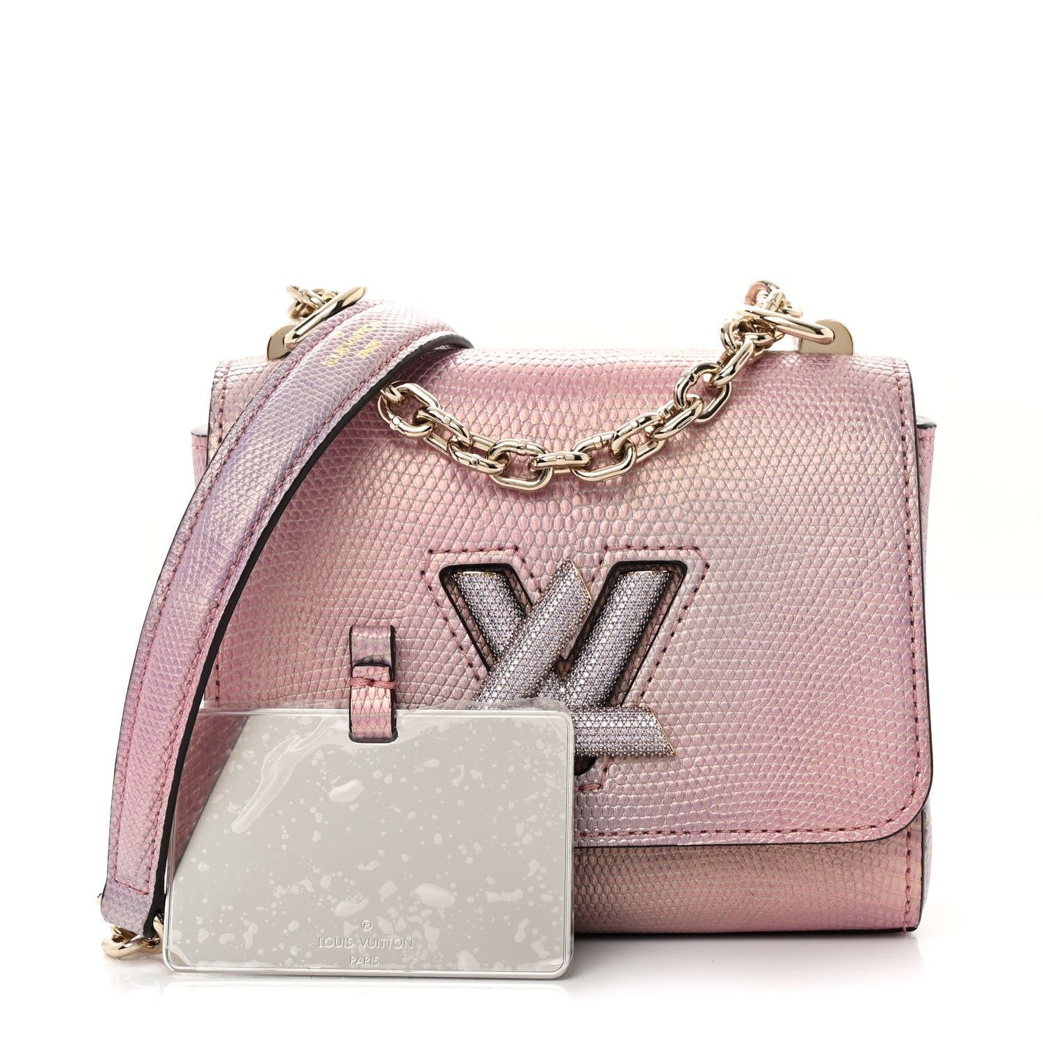 Louis Vuitton Iridescent Lizard Mini Swarovski Twist Shoulder Bag