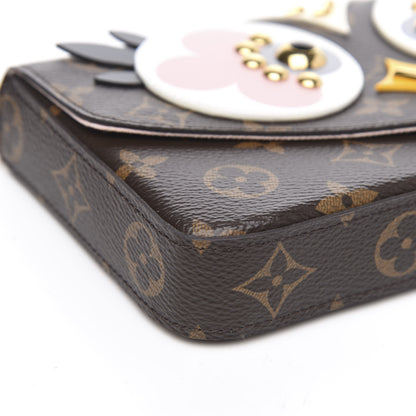 Louis Vuitton Monogram Lovely Birds Pochette Felicie Chain Wallet 10 of 15