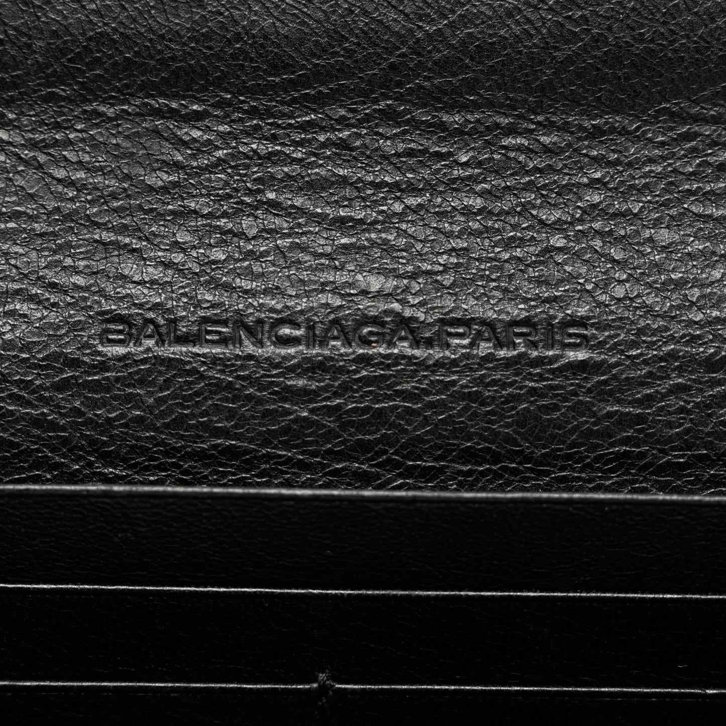 Agneau Giant Brogues Hardware Money Wallet Black