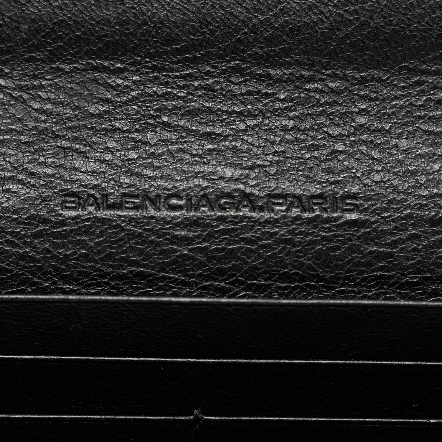 Balenciaga Agneau Giant Brogues Hardware Money Wallet Black 6 of 9