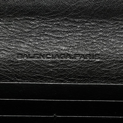Balenciaga Agneau Giant Brogues Hardware Money Wallet Black 6 of 9