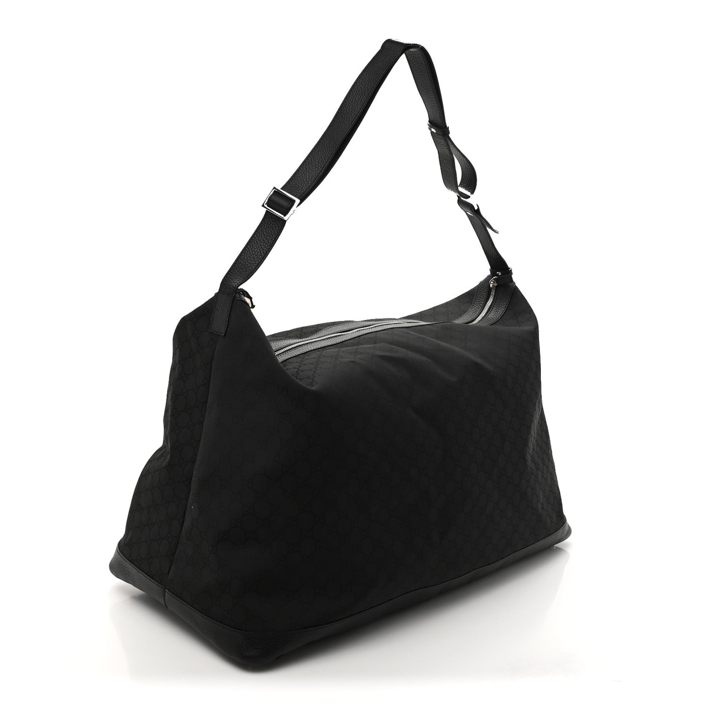 Nylon Monogram Travel Hobo Black
