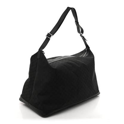 Gucci Nylon Monogram Travel Hobo Black 2 of 10