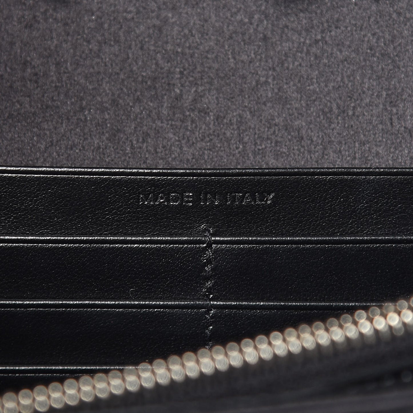 Sequin Flip Monogram Chain Wallet Black