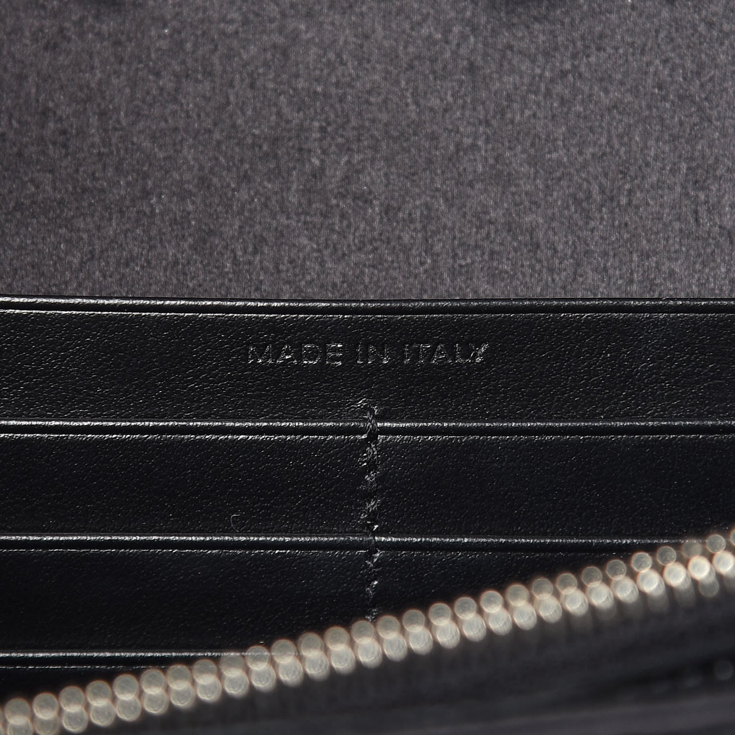 Saint Laurent Sequin Flip Monogram Chain Wallet Black 6 of 11