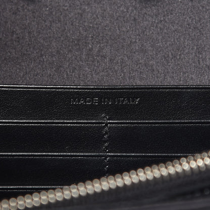 Saint Laurent Sequin Flip Monogram Chain Wallet Black 6 of 11