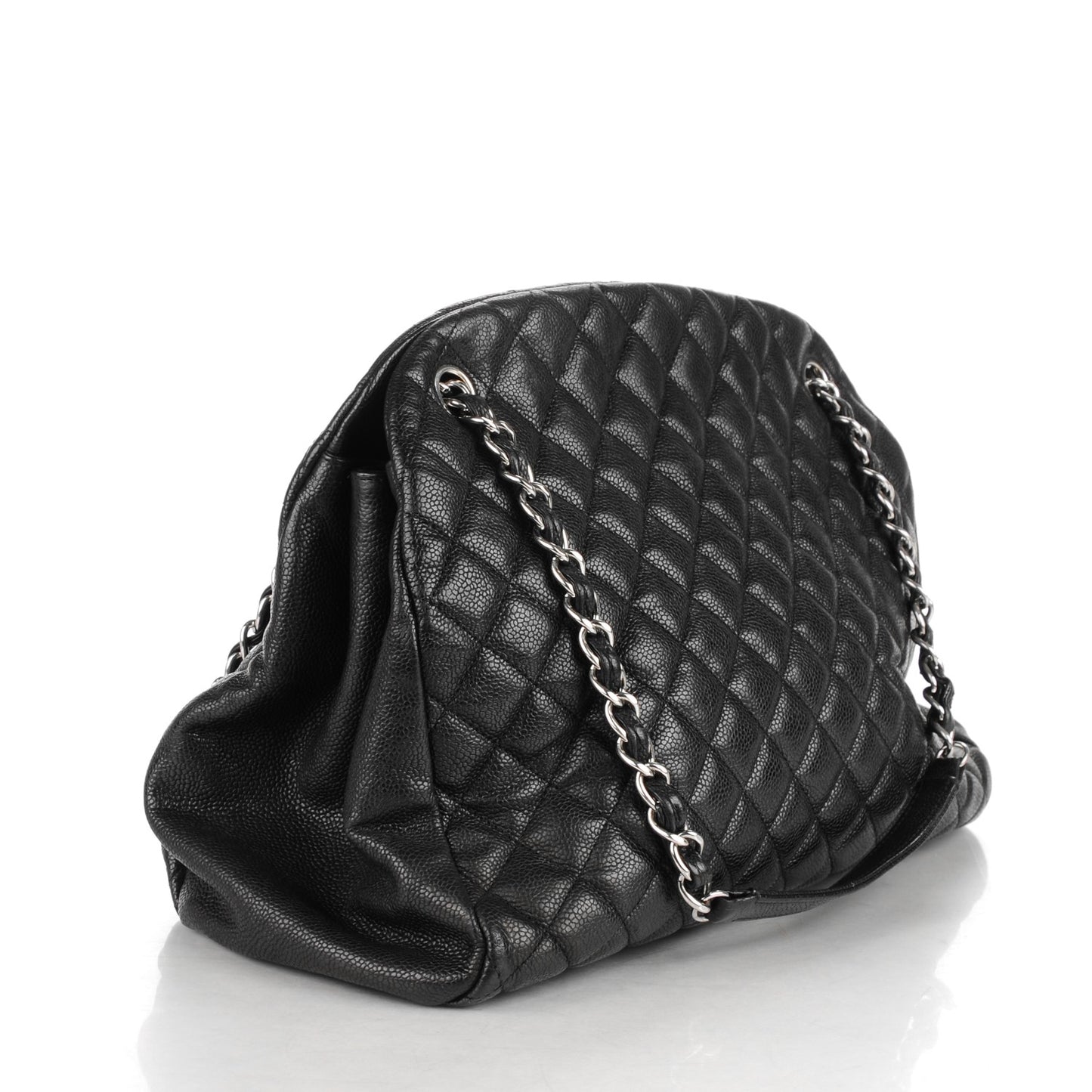 Caviar Quilted Large Just Mademoiselle Black