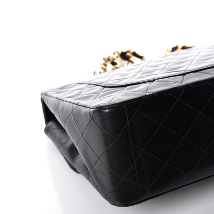 Chanel Lambskin Quilted XL Jumbo Single Flap Black 15 of 19