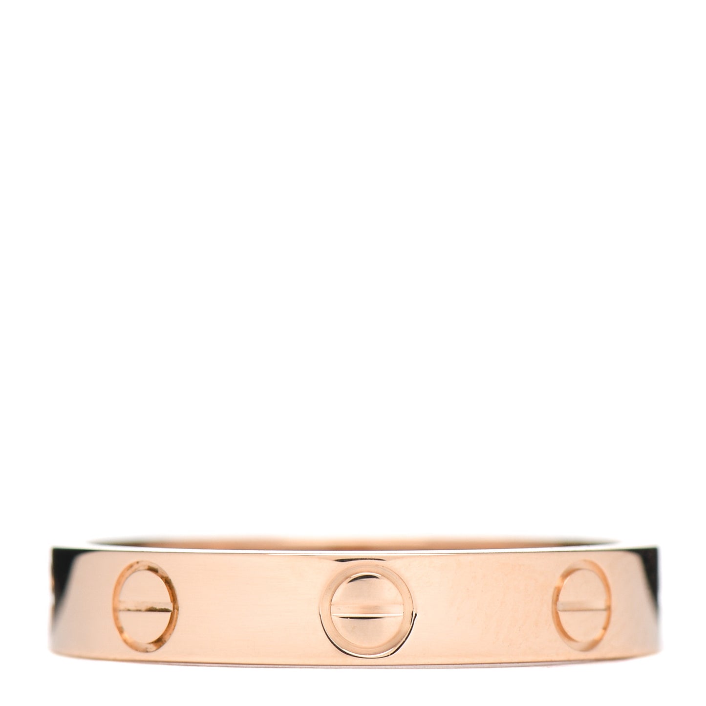 18K Pink Gold 3.5mm LOVE Wedding Band Ring 55 7.25