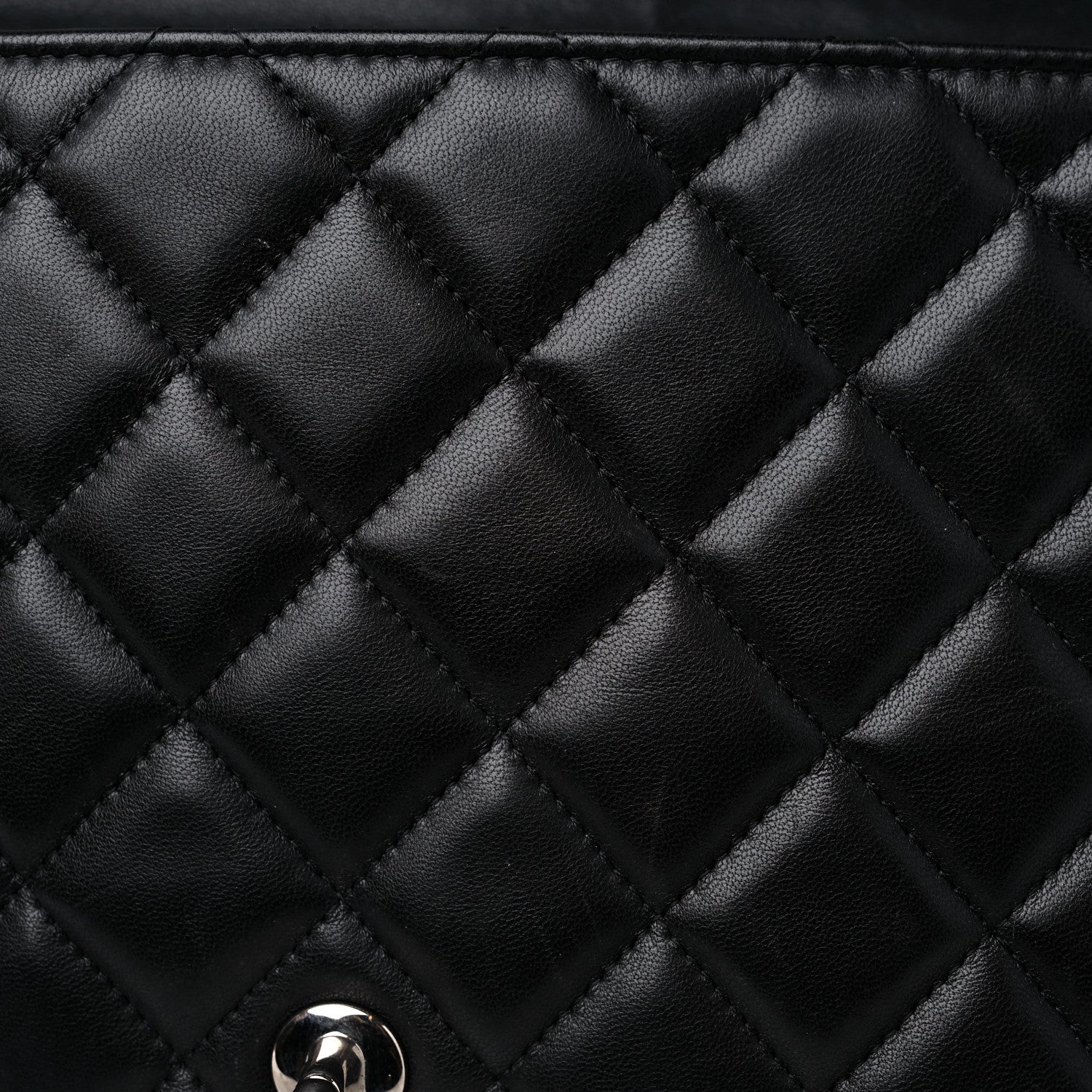 Chanel Lambskin Quilted Jumbo Single Flap Black 11 of 14