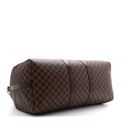 Louis Vuitton Damier Ebene Keepall Bandouliere 55 3 of 11