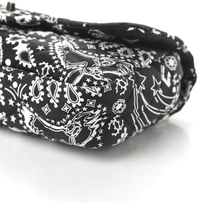 Chanel Cotton Quilted Paris Dallas Medium Bandana Flap Blue 7 of 10