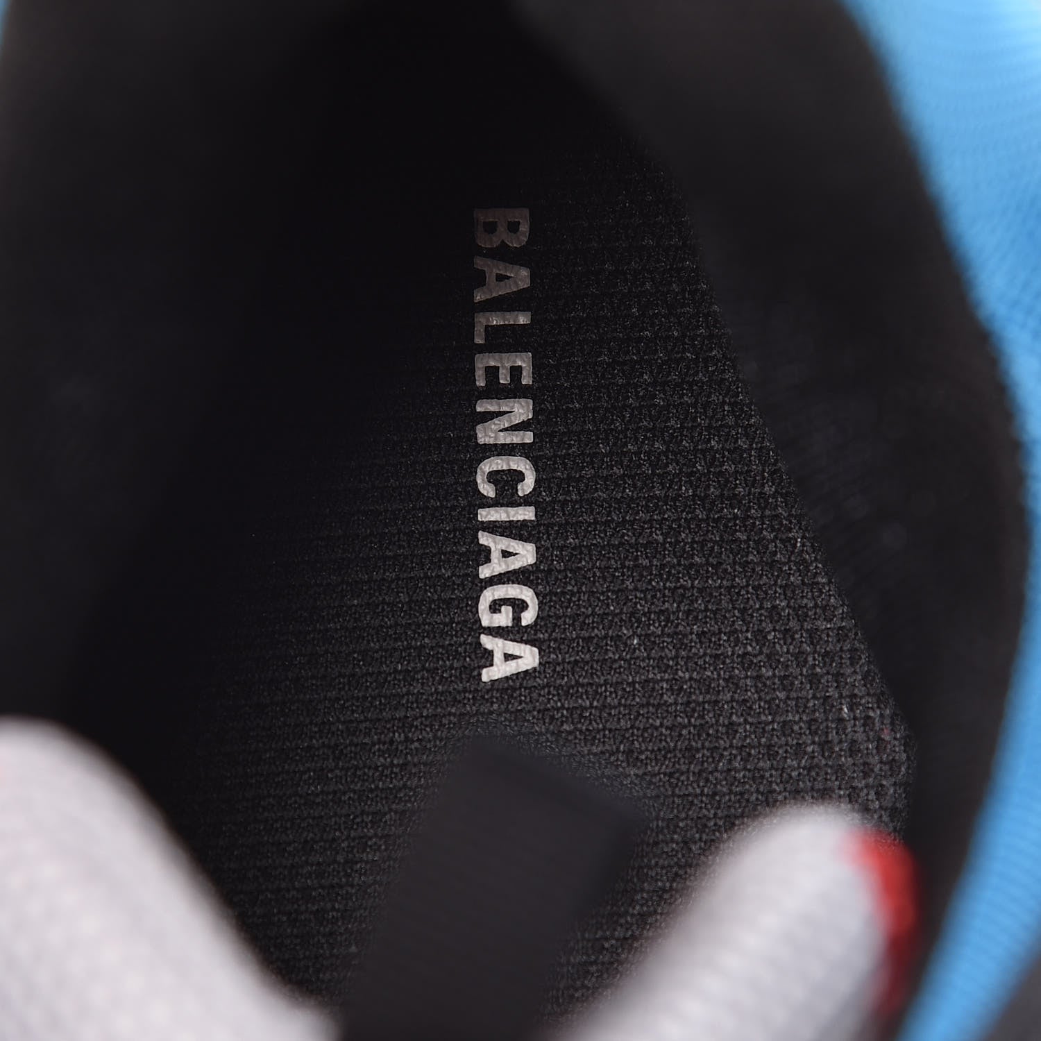 Balenciaga Mesh Nubuck Mens Triple S Sneakers 44 Bleu Gris Rouge 7 of 8