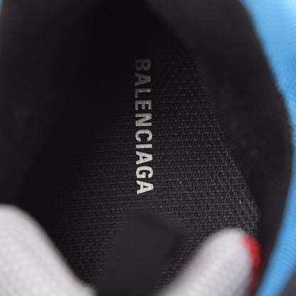 Balenciaga Mesh Nubuck Mens Triple S Sneakers 44 Bleu Gris Rouge 7 of 8