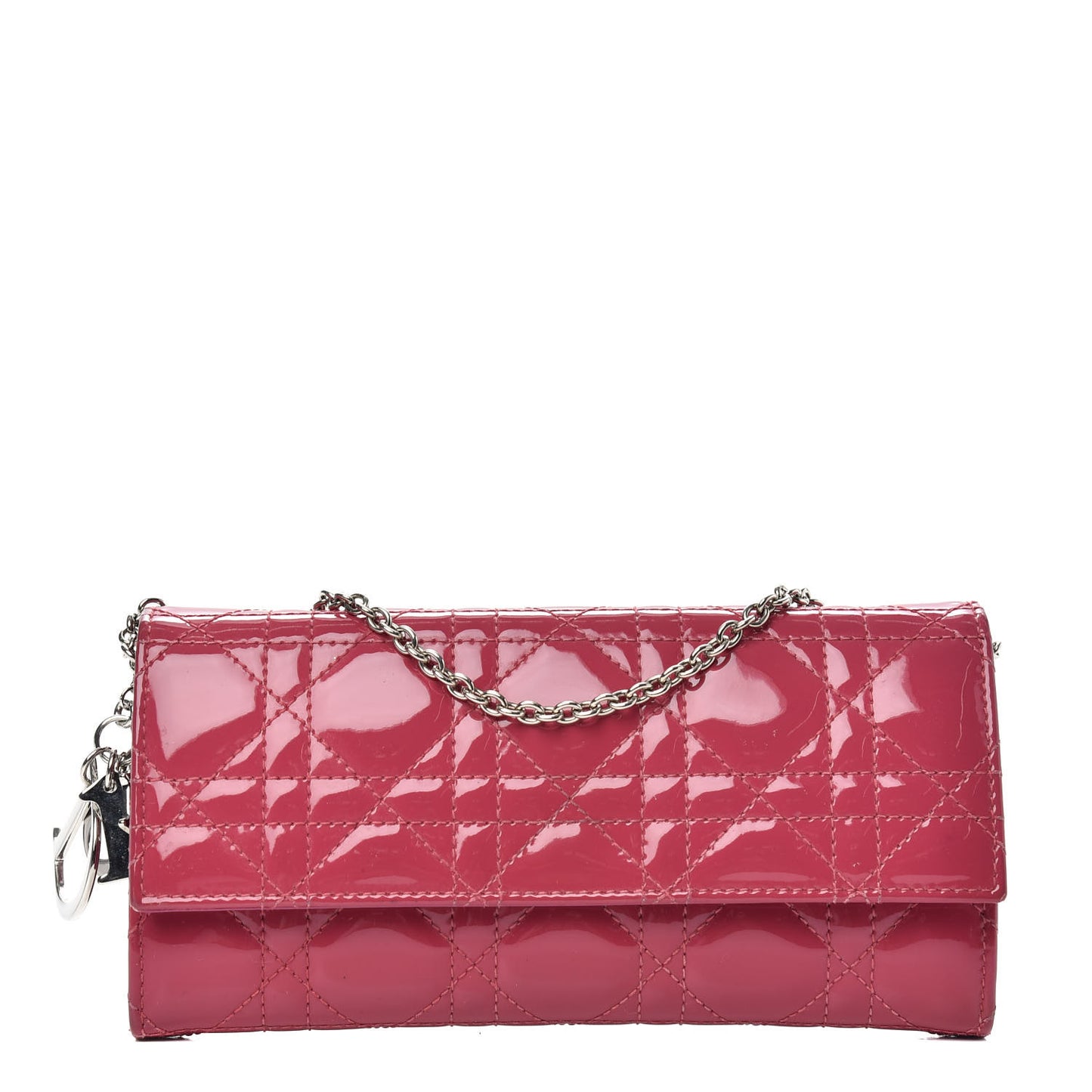 Patent Cannage Rendezvous Chain Wallet Pink