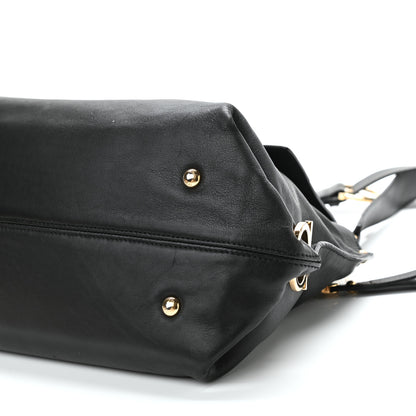 Salvatore Ferragamo Calfskin Medium Sofia Satchel Black 8 of 8