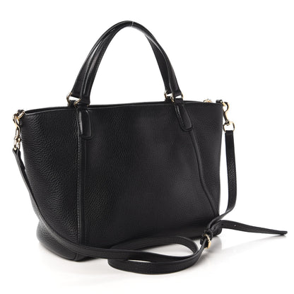 Gucci Pebbled Calfskin Small Soho Top Handle Bag Black 3 of 11