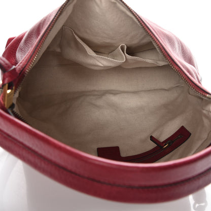 Gucci Pebbled Calfskin Small Miss GG Hobo Red 6 of 8