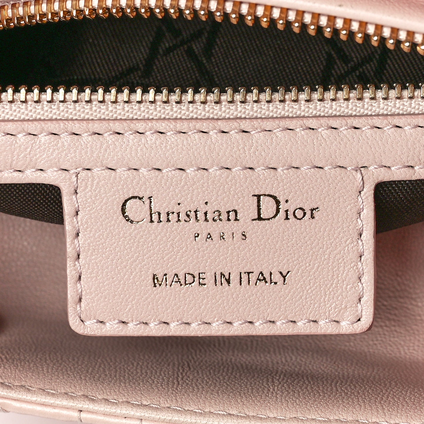 Lambskin Cannage Medium Lady Dior Light Pink