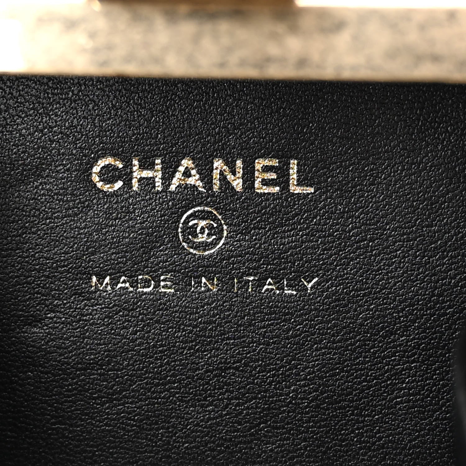 Chanel Lambskin Quilted Clutch With Chain Black White 6 of 10