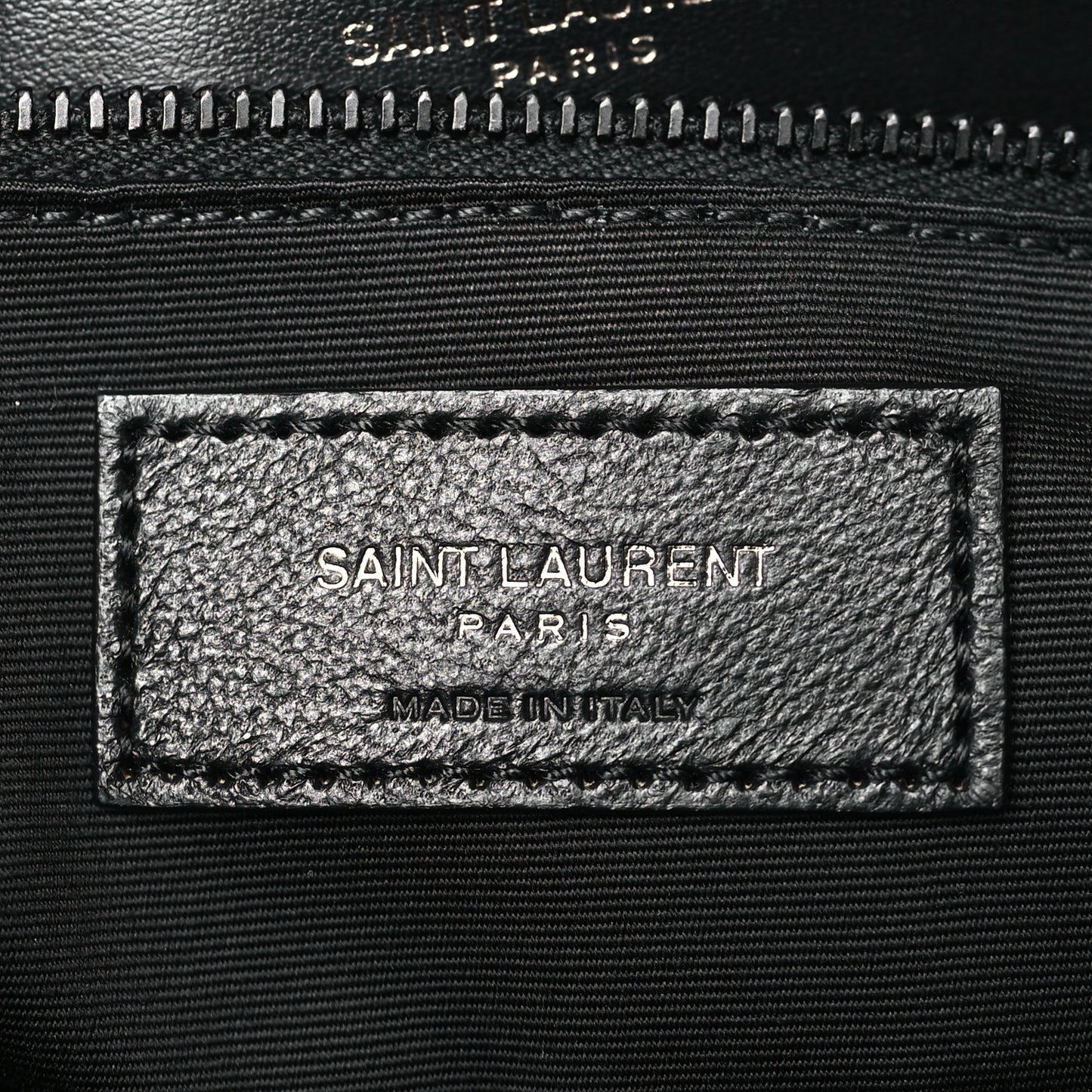 Calfskin Y Quilted Monogram Large Loulou Chain Satchel Black
