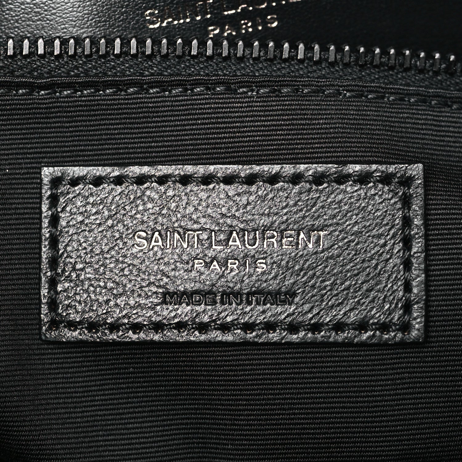 Saint Laurent Calfskin Y Quilted Monogram Large Loulou Chain Satchel Black 6 of 9