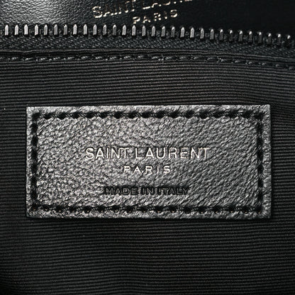 Saint Laurent Calfskin Y Quilted Monogram Large Loulou Chain Satchel Black 6 of 9