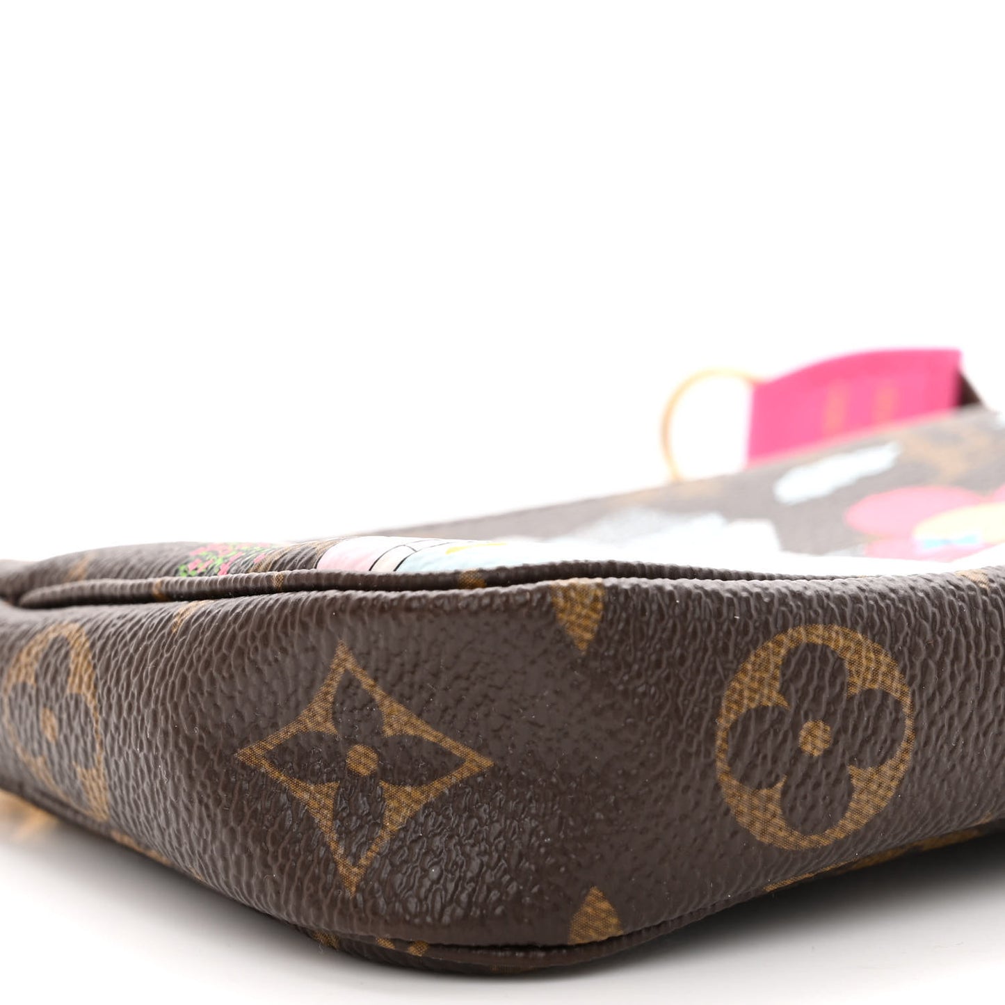 Monogram 2022 Christmas Animation Seoul Mini Pochette Accessories Fuchsia