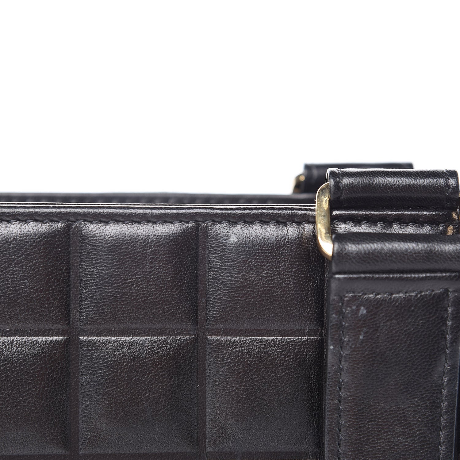 Chanel Lambskin Quilted Chocolate Bar Tote Black 12 of 17