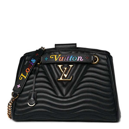 Louis Vuitton Calfskin New Wave Chain Tote Black 1 of 10