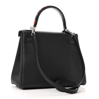 Hermes Togo Au Galop Kelly Retourne 28 Bleu Indigo Black Cuivre 3 of 12